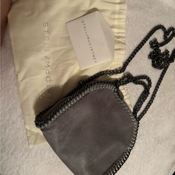 Stella McCartney Handbags - Stella Mccartney Falabella Mini Gray bag metallic chain